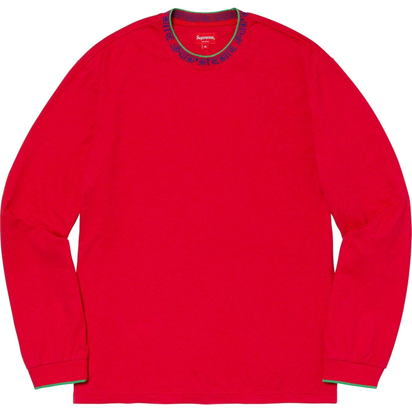 Old English Collar Logo L/S Top view 4